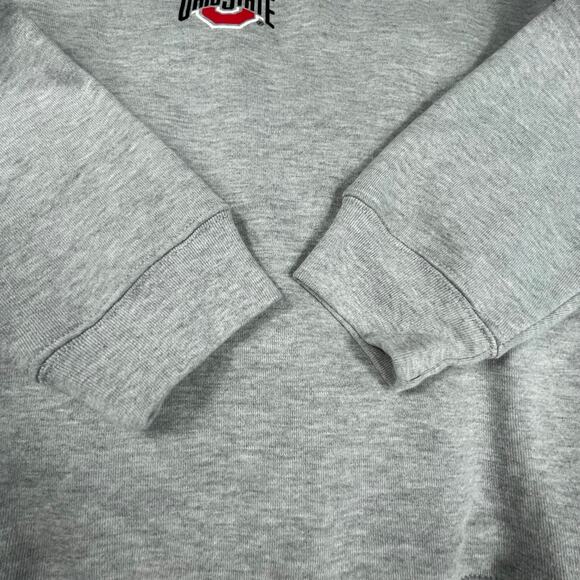 🔥NWT Campus Collection Scarlet & Gray Buckeyes Ohio State Gray Sweatshirt Sz S - Picture 6 of 10